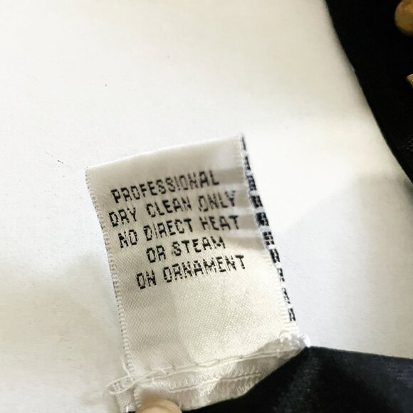 Vintage Cache Black Midi Sheath Dress with Gold/Bronze Studs | Size 4 | EUC - Picture 12 of 12